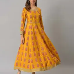 Paisley Print A-Line Dress-image-28