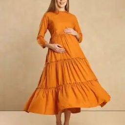 Women Round-Neck Fit & Flare Dress-image-96