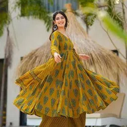 wedani Women Floral Anarkali Kurta Set-picture-14