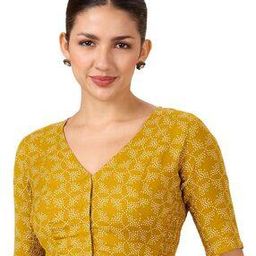 Women Block Print Front-Open Blouse-19