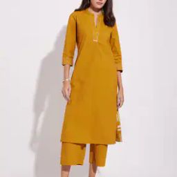 Women Straight Kurta & Pants Set-image-3