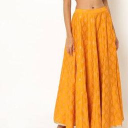 Printed Flared Skirt-image-41