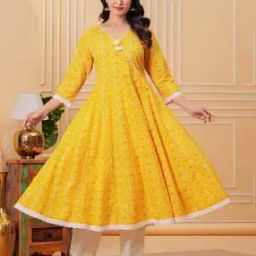Printed Anarkali Kurta-image-0