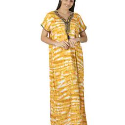 Tie & Dye Round- Neck Nightie-image-50