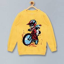 Graphic Print Round-Neck Sweatshirt-42