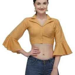 Women Striped Front-Open Blouse-image-78