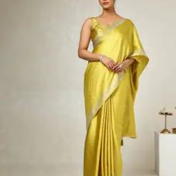 Women Embellished Satin Saree-image-62
