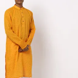 Printed Kurta with Insert Pockets-image-3