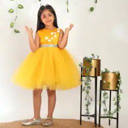 toy balloon kids Girls Floral Fit and Flare Dress-picture-13
