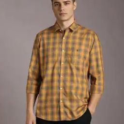 louis philippe Men Checked Regular Fit Cotton Shirt-picture-9