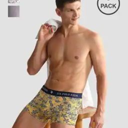 Men Pack of 3 Printed Trunks with Elasticated Waistband-picture-10