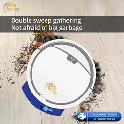 AVANT GARDE OEM Smart Robotic vacuum cleaner 6 clean modes with 2800pa big suction power, double-bristles while sweeping sucking with removable water tank Anti-Drop function UV Lamp,5.5cm Slim Design image 4