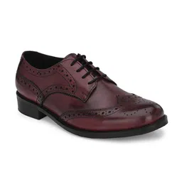 CARLO ROMANO Men ROMANO BORDO Textured Formal Brogues-image-69