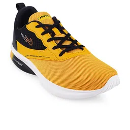 Campus Men Yellow Mesh Running Sports Shoes-37