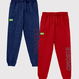 CODEZ Boys Pack Of 2 Printed Cotton Joggers-picture-34