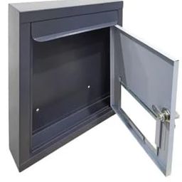 generic Patel Enterprise All in 1 Multipurpose Letter Box/Suggestion Box with Lock Table Top or Wall Mount (Grey)-1Ps image 2