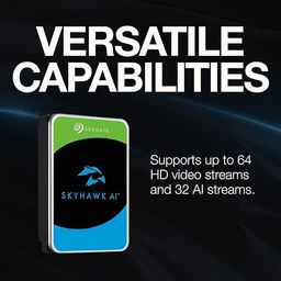 ooper Seaagate Skyhawk AI 10 TB Video Internal Hard Drive HDD – 3.5 Inch SATA 6 Gb/s 256 MB Cache for DVR NVR Security Camera System with 3-Years Data Recovery Services ST10000VE001 image 3