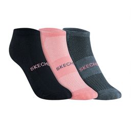 Skechers Women Pack Of 3 Patterned Cotton Microfiber Ankle Length Socks-51