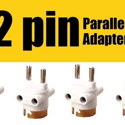 ali shipping Dual Pin Plug Socket Adapter with Light Bulb Holder – 2-Pack Lamp Socket Converter for Electrical Fixtures – Parallel Light Socket Adapter for Home & Office Lighting image 3