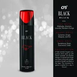 CFS Black Combo Of Long Lasting Perfume & Deodorant 200 ml & 100 ml image 3
