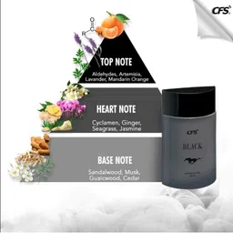 CFS Black Combo Of Long Lasting Perfume & Deodorant 200 ml & 100 ml image 5