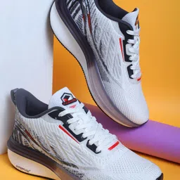 ABROS Men Textured Lace-Up Running Shoes-image-50