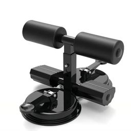 SKYFUN (LABEL) Portable Sit Up Exercise Equipment with 2 Strong Suction Cups and Adjustable Foot Holder, Abs Master Assistant Device for Home Abdominal Exercise Equipment, Sit Up Machine (Black) image 1