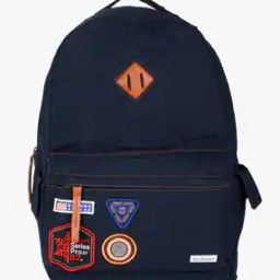 Canvas Backpack with Badges-19