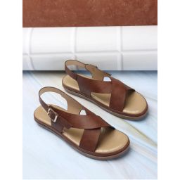 Iconics Women Brown Comfort Flat Sandals-picture-28