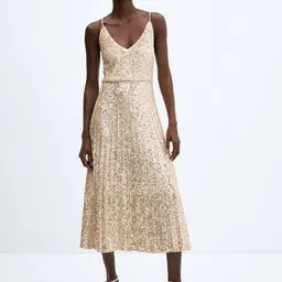 MANGO Embellished A-Line Midi Dress-picture-44