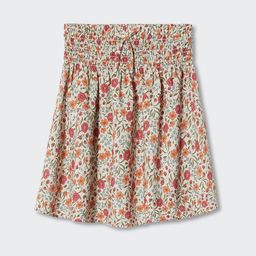 Mango Kids Girls Floral Print Sustainable A-line Skirts-image-72