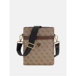 guess fashion Guess Vezzola Beige Printed Sling Bag-picture-12