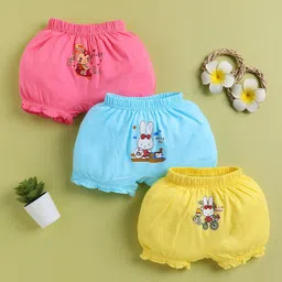 Redden Girls Pack of 3 Graphic Printed Pure Cotton Basic Briefs-picture-21