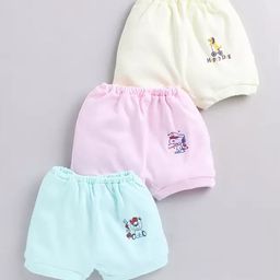 Redden Girls Pack Of 3 Printed Pure Cotton Mid Rise Boy Shorts Briefs-image-6