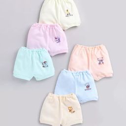 Redden Infant Girls Pack Of 6 Printed Cotton Basic Briefs-12