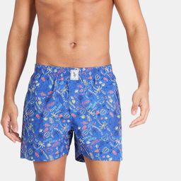 U.S. Polo Assn. Men Blue Relaxed Fit Printed Boxers-image-74