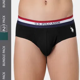 U.S. Polo Assn. Men Pack Of 2 Anti Bacterial Basic Briefs-image-8