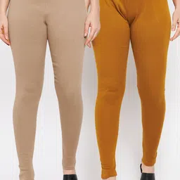 Clora Creation Pack Of 2 Ankle-Length Woolen Leggings-image-95