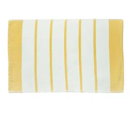 Fabindia Yellow & White 2 Pieces Striped Pure Cotton Towel Set-41