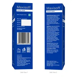 Maxisoft Set of 2 Shaving Cream for Cleanser Moisturizing Shave with Aloe Vera - 100g Each image 4
