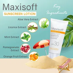 Maxisoft Set Of 2 Sunscreen Lotion SPF 30 - 50ml Each image 3