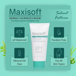 Maxisoft Set of 2 Herbal Fairness Cream with Aloevera & Apple - 50 g each image 4