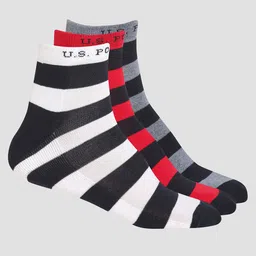 U.S. Polo Assn. Men Pack Of 3 Ankle Length Terry Finish ES005 Socks-57