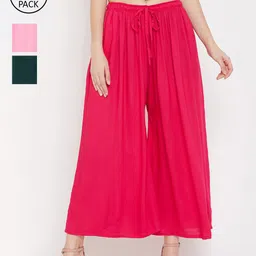 Clora Creation Women Set of 3 Palazzos-image-95