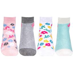 Bonjour Girls Pack Of 4 Assorted Ankle-Length Socks-image-18