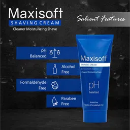 Maxisoft Set of 4 Shaving Cream for Cleanser Moisturizing Shave with Aloe Vera - 100g Each image 2