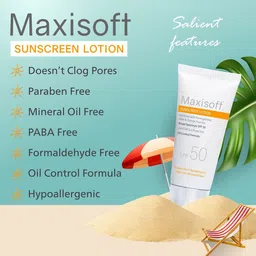 Maxisoft Set Of 4 Sunscreen Lotion SPF 50 - 50ml Each image 5