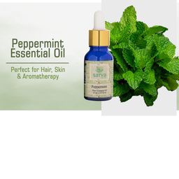 SARVA by Anadi Pure & Natural Undiluted Peppermint Essential Oil For Hair Growth - 15ml-50