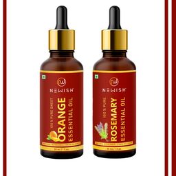 NEWISH Rosemary Oil & Sweet Orange Oil - Pure & Natural Essential Oil 30ml Each-11