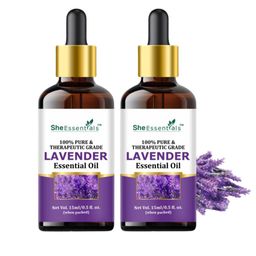 She Essentials Set Of 2 Lavender Essential Oil - 15ml Each-42